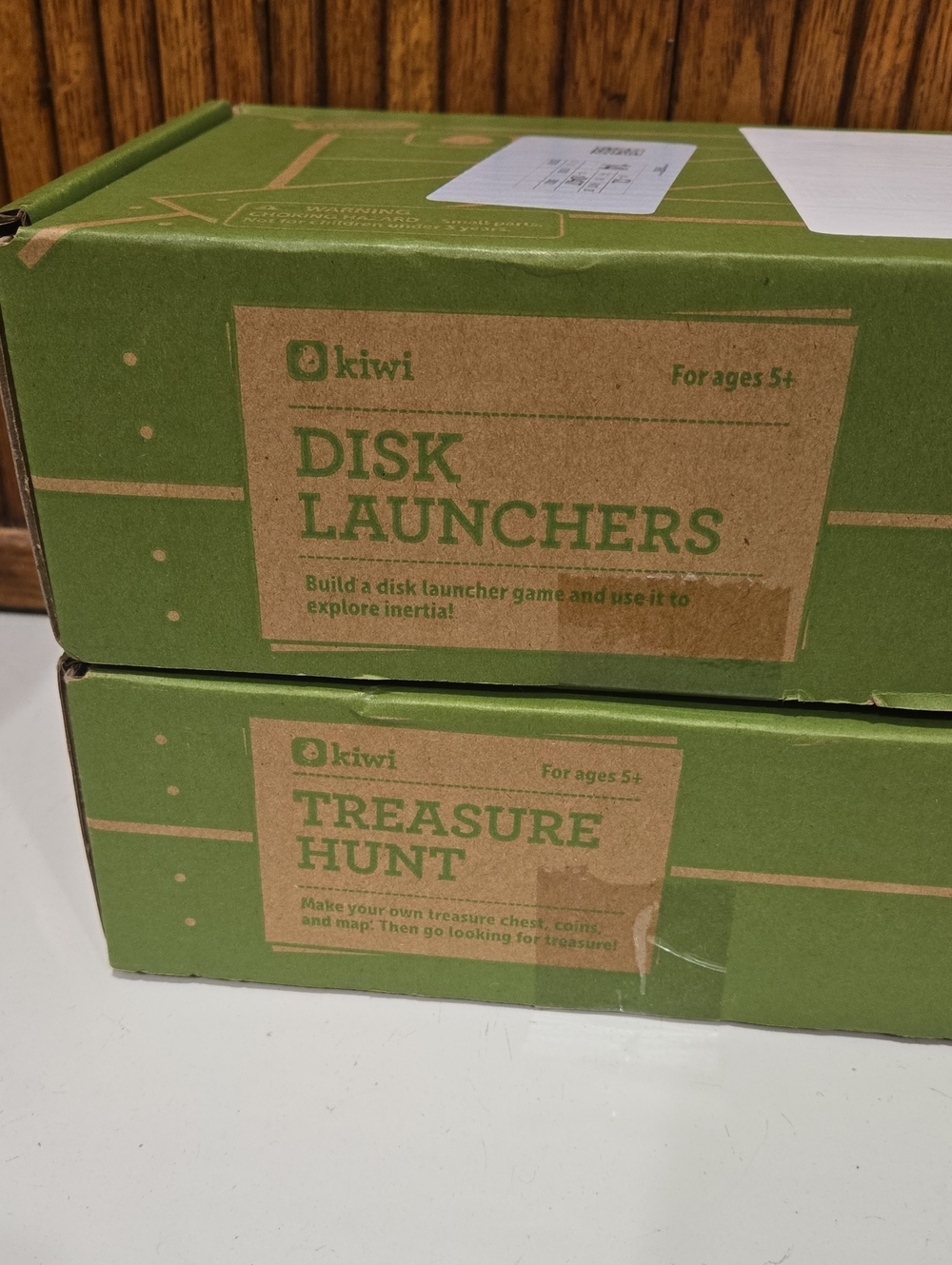 KiwiCo - 2- PACK - DISK LAUNCHERS & TREASURE HUNT—NIB-STEM LEARNIlNG UNOPENED